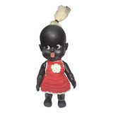 Brinquedo Antigo Bebezinha Negra Estrela Anos 70