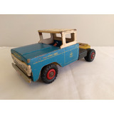 Brinquedo Antigo Caminhão De Madeira Ford Anos 60 Estrela
