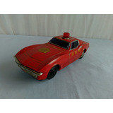 Brinquedo Antigo Corvette Bombeiro Lata Tayio Japan Leia