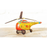 Brinquedo Antigo Helicóptero Táxi Aéreo Estrela