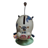 Brinquedo Antigo Porquinho Decorativo Porcelana arm2 