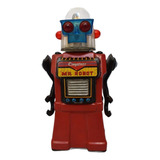 Brinquedo Antigo Robô De Lata Cragstans Mr Robot Japan