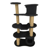 Brinquedo Arranhador Carlu Pet House Building Cinza