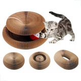 Brinquedo Arranhador Gato Mágico Papelão Dobrável Bola Guizo