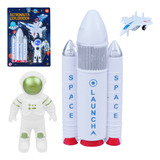 Brinquedo Astronauta Nave Espacial Boneco Capsula Infantil
