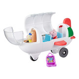 Brinquedo Aviao Da Peppa Pig E Figura Peppa Hasbro F3557 Cor Branco Personagem Avião