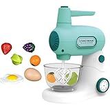 Brinquedo Batedeira C Comidinhas Luz E Som Azul