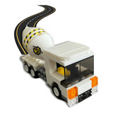 Brinquedo Bloco De Montar Miniatura Caminhão De Concreto Quantidade De Peças 93