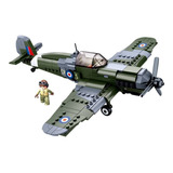 Brinquedo Blocos De Montar Infantil Avião Bombardeiro 290pçs
