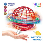 Brinquedo Bola Spinner Voadora Drone C Controle Premium Toy Cor Vermelho