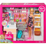 Brinquedo Boneca Barbie Supermercado De Luxo Mattel Frp01