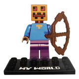 Brinquedo Boneco Coleção Minecreft My World Compatível Lego