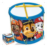 Brinquedo Bumbo Patrulha Canina 02 Baquetas Tambor Infantil