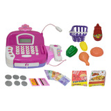 Brinquedo Caixa Registradora Didática Infantil Menina 3
