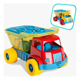 Brinquedo Caminhão Caçamba Didático Dino Blocos Educativo
