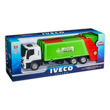 Brinquedo Caminhão Coletor Iveco Tector Limpeza Urbana