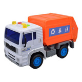 Brinquedo Caminhão Compactador De Lixo Som