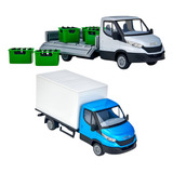 Brinquedo Caminhão Iveco Baú Carga C Drop Side Bebidas