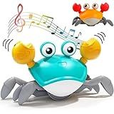 Brinquedo Caranguejo Fujão Robo Rastejante Sensor Contra Obstaculos Musical Infantil Bebe Interativo Cores Sortidas