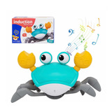 Brinquedo Caranguejo Fujão Sensor Indução Toca Música Sr Joe