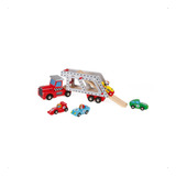 Brinquedo Carrinho Com 4 Carrinhos Speed Racer Janod