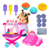 Brinquedo Carrinho Confeitaria Caixa Registradora Sorveteria
