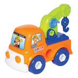 Brinquedo Carrinho Infantil Construtivo Guincho Braskit 9305 Cor Colorido
