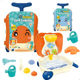 Brinquedo Carriola De Praia Com Acessórios Infantil Maleta