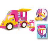 Brinquedo Carro Sorveteria Da Judy Food Truck Ref 0139 Cor Amarelo rosa