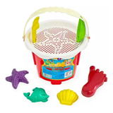 Brinquedo Castelinho Radical Balde De Praia 8 Peças 2 Peças