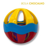 Brinquedo Chocalho Bolinha Colorida Para Bebê