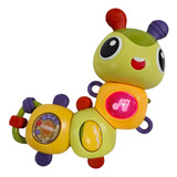 Brinquedo Chocalho Centopeia Mordedor Bebe Luzes E Som