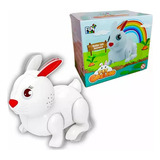 Brinquedo Coelho Pascoa Fofinho Feliz Com Luz Som