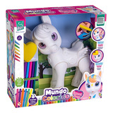 Brinquedo Cofre Mundo Colorido Sweet Poney Para Pintar Cor Branco Unicórnio