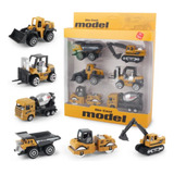 Brinquedo Coleção Carrinhos Construção Obra Kit Com 6 Pçs