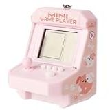 Brinquedo Console Arcade Portátil Chaveiro Mini Fliperama Rosa 