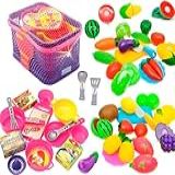Brinquedo Cozinha Infantil Comidinhas Frutas E Legumes C-Cestinha De Panelinhas E Utensilios