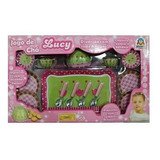 Brinquedo Cozinha Infantil Jogo De Chá Lucy Verde Braskit