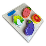 Brinquedo De Alimentos Tabuleiro Com Velcro Montessori