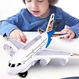 Brinquedo De Avião Airplane Luz Som Movimento Para Crianças Fricção