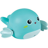 Brinquedo De Banho Infantil Baleia Buba Cor Verde água