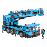 Brinquedo De Blocos De Montar Caminhão Guindaste 522 Pcs