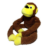 Brinquedo De Cachorro Grande Macaco Pelúcia C Som Golden