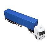 Brinquedo De Caminhão De Contêiner Caminhão De Contêiner Destacável Escala 1 50 Decorativo Colecionável Para Viagens Azul 