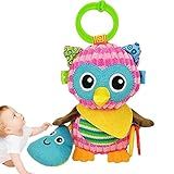 Brinquedo De Chocalho De Pelúcia Coruja De Pelúcia Colorido Chocalho Animal Conjunto De Bichinhos De Pelúcia Com Som De Mordedor Cesta De Páscoa Infantil Meninas Presentes De Chá De