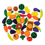 Brinquedo De Comida Para Cortar Com Velcro Frutas E Legumes