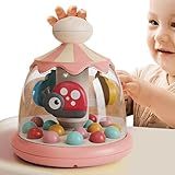 Brinquedo De Empurrar E Girar Brinquedo De Carrossel De Imprensa Infantil Carrossel Colorido Empurra E Gira Brinquedos Giratórios Brinquedo Musical Para Melhorar A Força Da Mão Brinquedos De Apren
