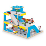 Brinquedo De Madeira Postinho E Garagem Car Service