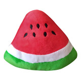 Brinquedo De Pelúcia Médio Para Cães Cachorros Pet Premium Top Cor Colorido De Melancia