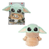 Brinquedo De Pelúcia Multicolorido De Tamanho Médio Grogu Hpg48 Star Wars
